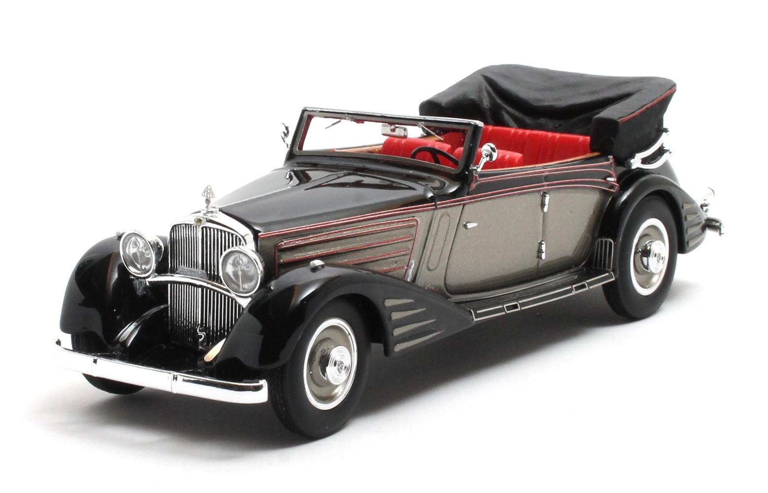 Maybach Zeppelin DS8 Cabriolet by Spohn 1934 Zwart/Brons - 1:43